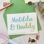 Personalised Daddy And Me Father's Day Card, thumbnail 1 of 6
