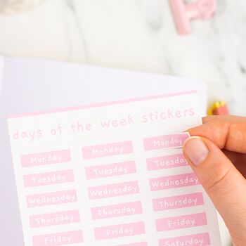 Alphabet, Monthly And Day Planner Sticker Sheets, 2 of 8