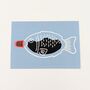 Soy Sauce Fish Mini Print 10cm X 7cm, Japanese Prints, thumbnail 3 of 3