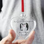 First Christmas As Mr And Mrs Penguin Bauble Keepsake, thumbnail 3 of 6