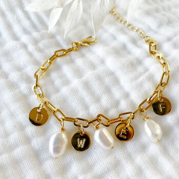 Personalised Family Pearl Charm Bracelet, 5 of 8