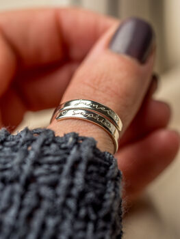 Adjustable Personalised Ring, 8 of 9