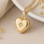 Personalised Gold Plated Sterling Silver North Star Heart Locket Necklace, thumbnail 1 of 10
