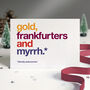 Autocorrect 'Frankfurters' Christmas Card Pack, thumbnail 1 of 3