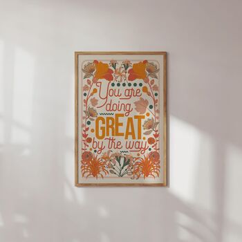 'You Are Doing Great' Typography Art Print, Unframed, 2 of 5