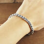 Solid Rope Chain Sterling Silver Bracelet, thumbnail 2 of 5