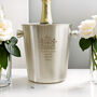 Personalised House Stainless Steel Ice Bucket, thumbnail 4 of 5