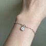 Sterling Silver Dainty Sunflower Bracelet, thumbnail 12 of 12