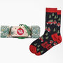 Christmas Tree Bamboo Socks Men's Xmas Cracker Hanging Tree Decoration, thumbnail 1 of 5