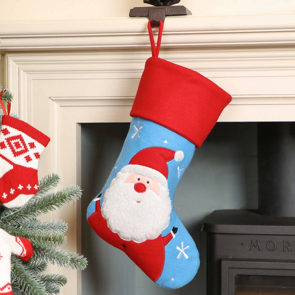 Four Novelty Christmas Stockings And Train Holders Set By Dibor