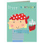 Mini Pirate Birthday Card, thumbnail 2 of 3