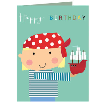 Mini Pirate Birthday Card, 2 of 3