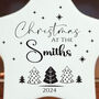 Personalised Family White Porcelain Star Bauble Christmas Tree Decoration, thumbnail 3 of 4
