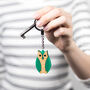 Owl Keyring Or Bird Keychain, thumbnail 1 of 11