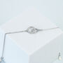 Sterling Silver Interlocking Geometric Shapes Bracelet, thumbnail 1 of 5