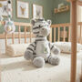 Personalised Alphabet Zebra Teddy Bear New Baby, Christening Or 1st Birthday Gift, thumbnail 3 of 12