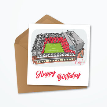 Liverpool Fc Personalised Birthday Card, 5 of 5