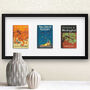 Book Lover Customized Print Three Covers Framed Gift, thumbnail 3 of 7