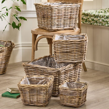 Mitchell Boho Rattan Planter, 3 of 5
