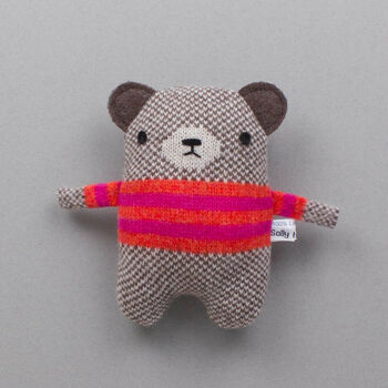 Knitted Lambswool Mini Bear, 3 of 6