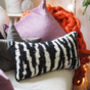 Zebra Print Cushion Cover Knitting Kit, thumbnail 1 of 8