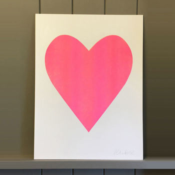 Heart Risograph Print Large, 2 of 2