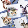 Wildlife Collection Pack Of Five Blank Greeting Cards, thumbnail 5 of 8