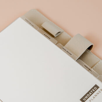 Minimal Transparent Agenda Divider Tabs A5, 2 of 3