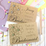 Personalised Thank You For Being My Bridesmaid Card, thumbnail 1 of 7