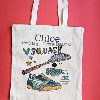 Personalised Squash Kit Bag, 3 of 5