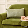 Personalised Housewarming Linen Cushion, thumbnail 4 of 6