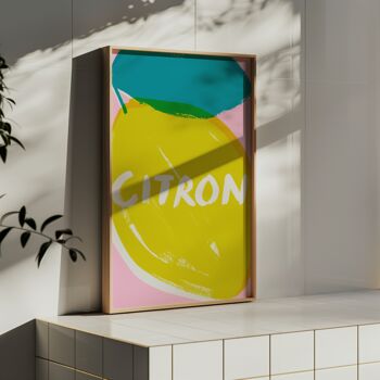 French Lemon Colourful Kitchen Print, 4 of 8