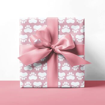 Paw Prints Gift Wrapping Paper – Adorable And Eco Friendly, 7 of 11