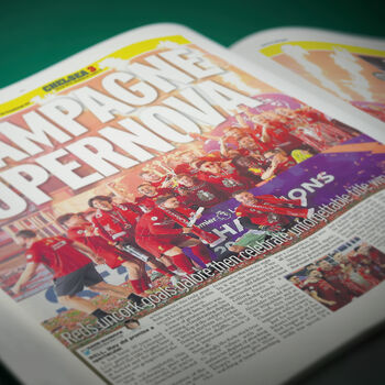 Liverpool Personalised Football Gift Newspaper Book, 9 of 12