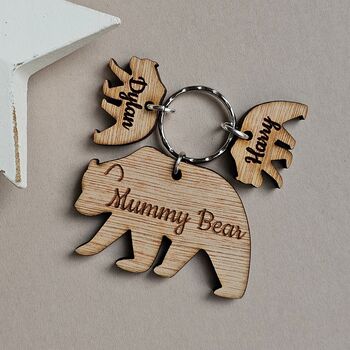 Personalised 'Mummy Bear' Keyring, 2 of 4