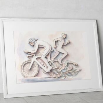 Triathlon Gift Print, 3 of 3