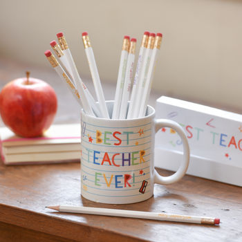 Best Teacher Personalised Mug And Pencil Set, 2 of 2
