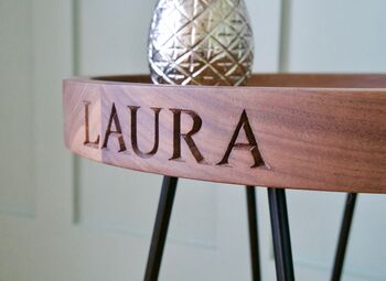 Personalised Wooden Side Table, 2 of 4