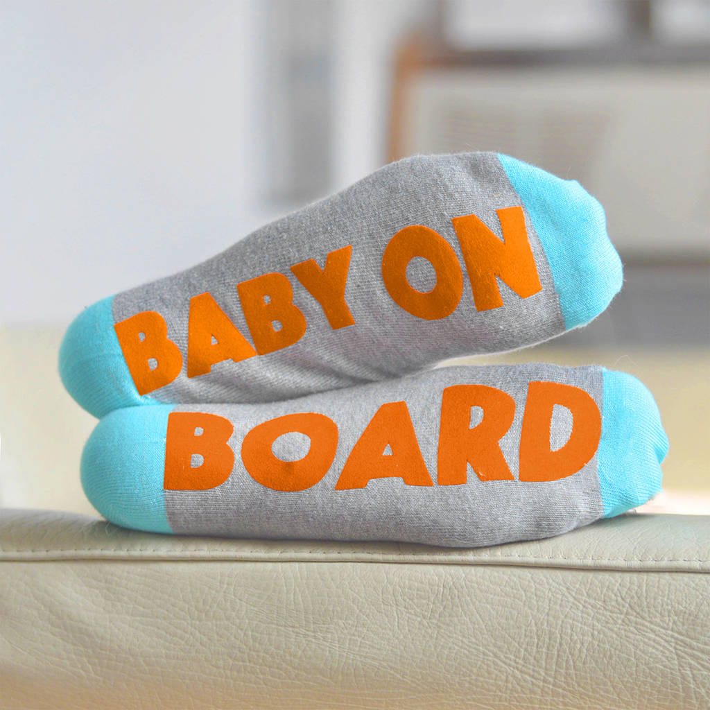 Mother To Be Maternity Gift Socks Baby On Board, 1 of 3