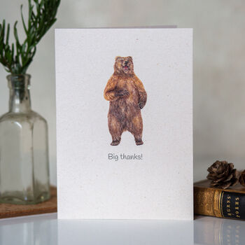 Wildlife Conservation Bear Thank You Card, 2 of 4
