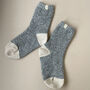 Luxury Ribbed Knit Socks, thumbnail 2 of 2