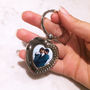 Silver Heart Personalised Photo Valentine's Key Ring, thumbnail 1 of 3