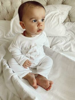 Kind White Organic Baby Romper By The Kind Co