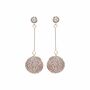 Sparkly Disc Drop Earrings, thumbnail 3 of 7