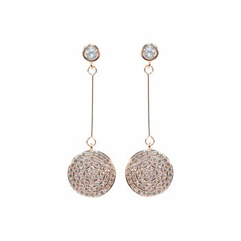 Sparkly Disc Drop Earrings, 3 of 7