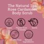Rose Cardamom Body Scrub Natural Exfoliator 75g, thumbnail 6 of 8