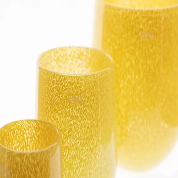 Glass Barrel Vase Corn Yellow, 5 of 6