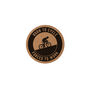 Round Cork Coaster 'Born To Cycle, Forced To Work' | Homeware | Tableware | Cycling | Cyclist | Bike Rider Gift, thumbnail 2 of 2