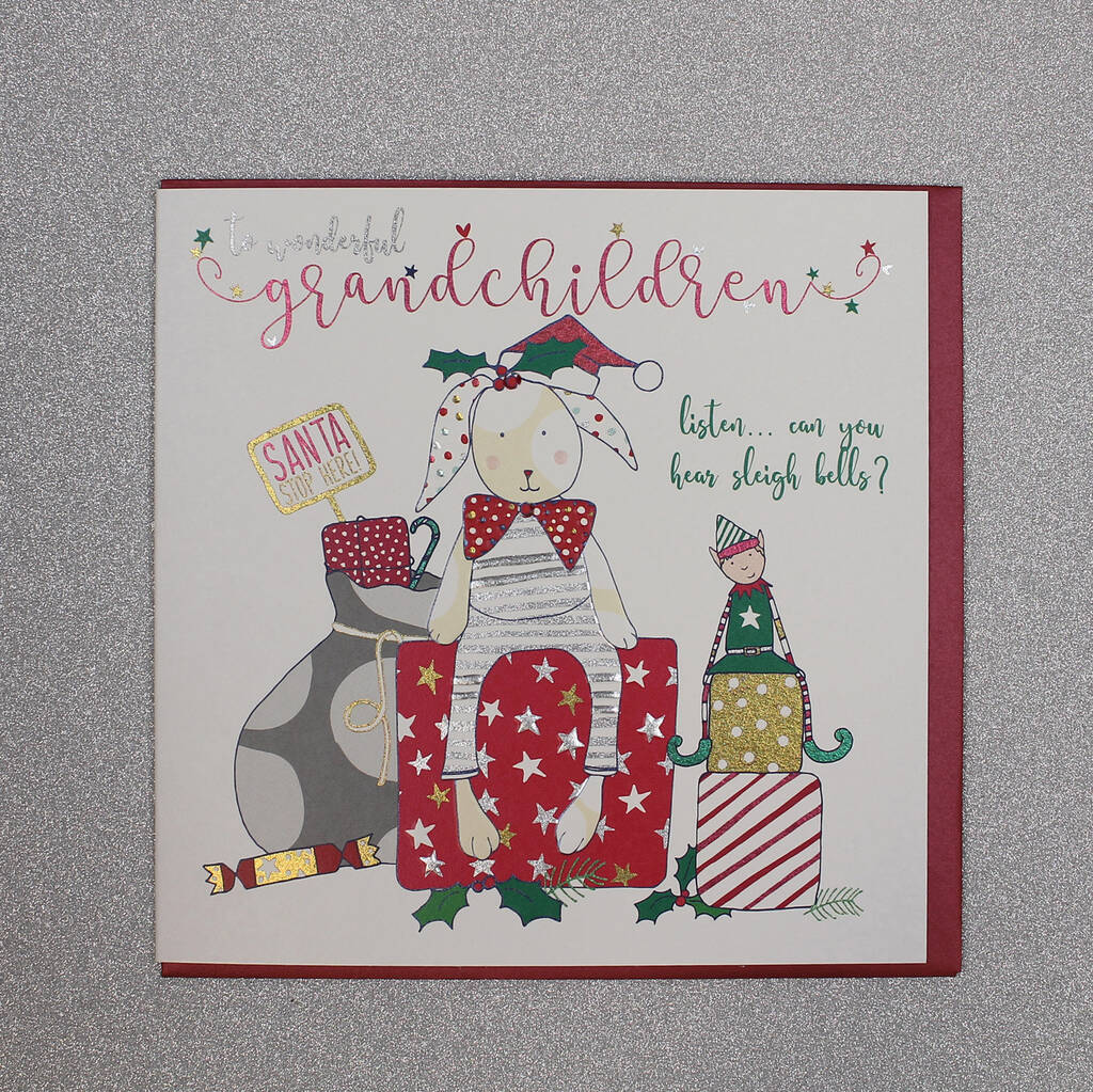Grandchildren Luxury Christmas Card By Molly Mae Notonthehighstreet
