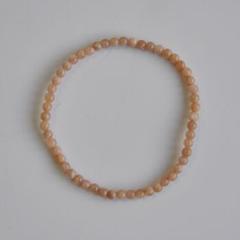 Dainty Peach Moonstone Crystal Bracelet For Fresh Starts And Confidence, 3 of 6